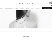 Tablet Screenshot of mariha.jp